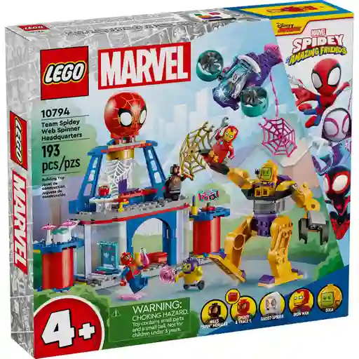Set Construcción Cuartel General Arácnido Del Equipo Spidey Lego