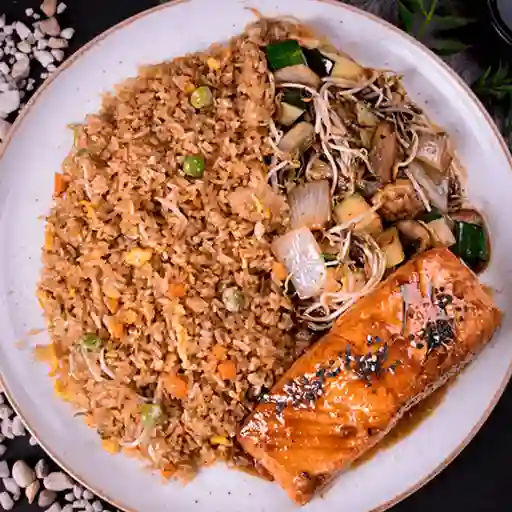 Salmón Teppan