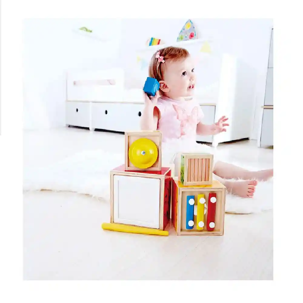 Hape Set de Música y Encajar Stacking Music E0336