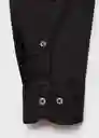 Camisa Play Negro Talla M Hombre Mango