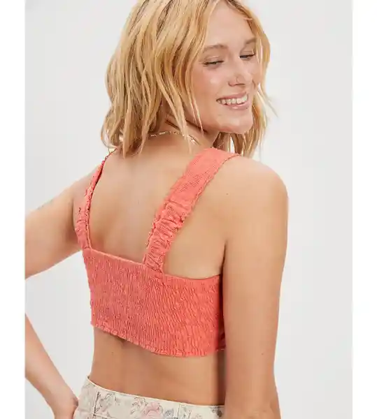 Blusa Mujer Naranja T. SMALL American Eagle