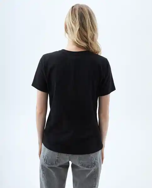 Camiseta Mujer Negro Talla S 609e011 Americanino