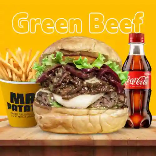 Burger Green + Papas + Gaseosa
