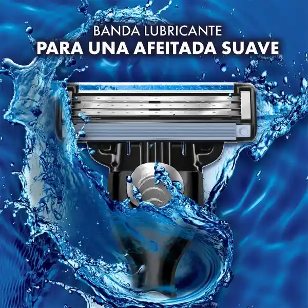 GILLETTE Mach 3 Repuestos para Cuchilla de afeitar con 3 Hojas 6 Repuestos Máquina de Afeitar para Barba Afeitadora para Hombre