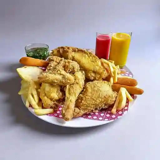 Pollo y medio