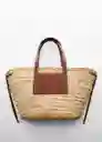 Bolso G Taormina Cuero Talla 99 Mujer Mango