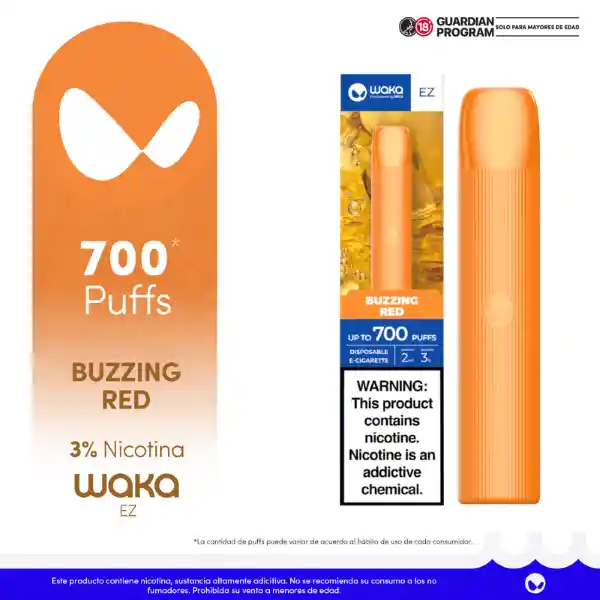 WAKA EZ Vape Buzzing Red-3% 700 puff