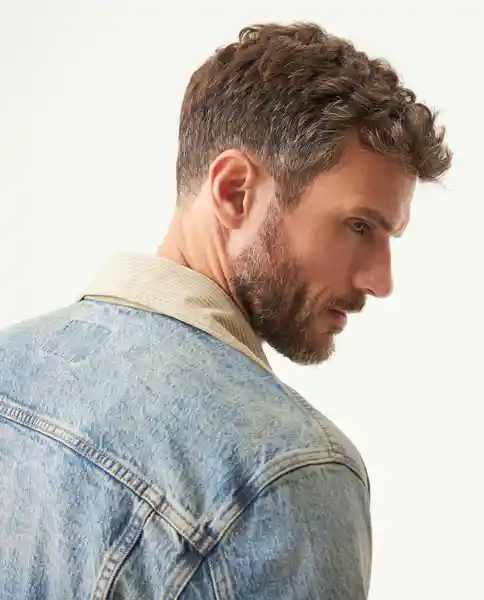 Chaqueta Trucket Azul Cristalino Claro T S Masculino Chevignon