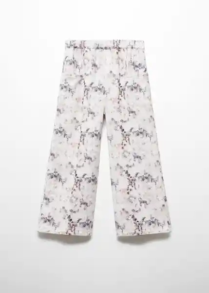 Pantalón Tina Niñas Off White Talla 6 Mango