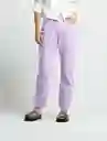 Pantalón Mujer Morado Lupino Medio Jazz Talla 10 431F318 Naf Naf