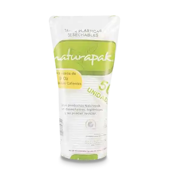 Naturapak Tapa Vaso Bebida Caliente 9 oz