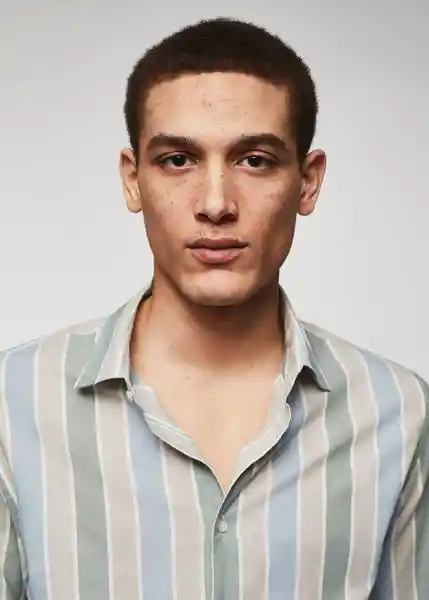 Camisa Moral Topo Talla M Hombre Mango