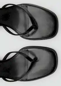 Sandalias Montse Negro Talla 39 Mujer Mango