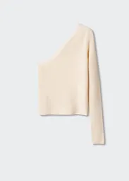 Saco Jersey Bone Crudo Talla L Mujer Mango
