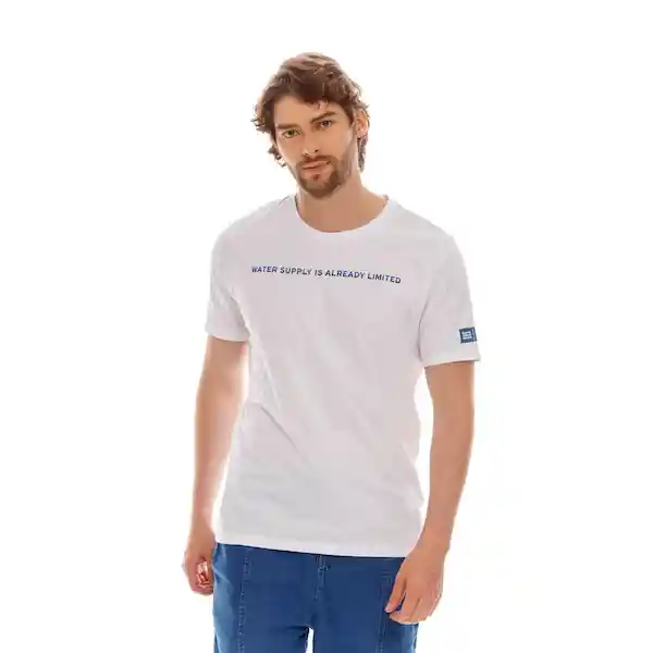 Marithé Francois Girbaud Camiseta Para Hombre Blanco Talla S