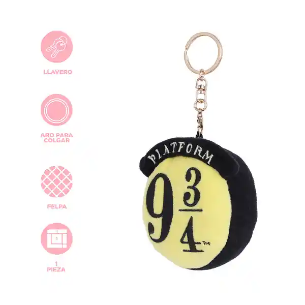 Llavero de Peluche Nueve y Tres Cuartos Harry Potter Miniso