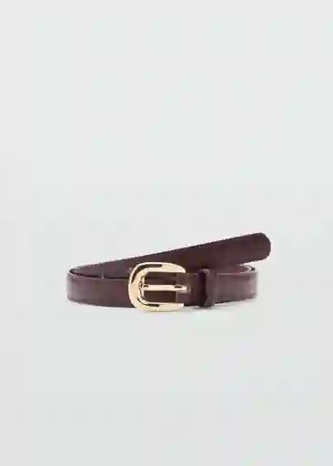 Cinturón Nico Granate Talla M Mujer Mango