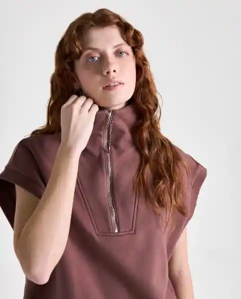 Chaleco Mujer Café Talla L 699G003_CAF191430 Americanino