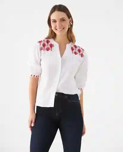 Camisa Blanco 0 Claro Talla L 619F079 Esprit