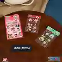 Sticker Zoro y Luffy Serie One Piece Miniso