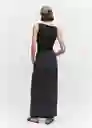 Top Rayo Negro Talla M Mujer Mango
