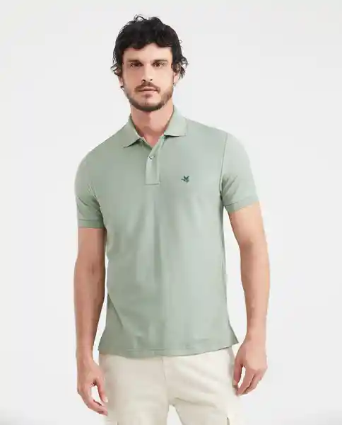Camiseta Polo Clasic Verde Velado Medio L Chevignon