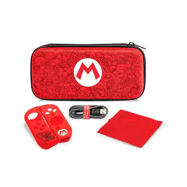 Nintendo Estuche Para Consola Switch Con Accesorios Mario Remix