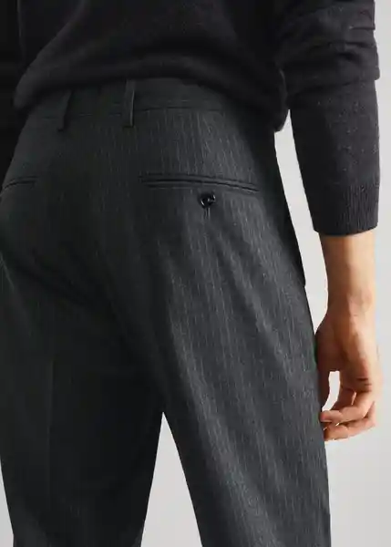 Pantalón Vania Gris Talla 40 Hombre Mango