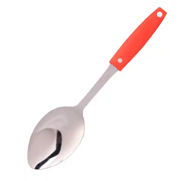 Cuchara Acero Inoxidable Con Mango Color Salmón