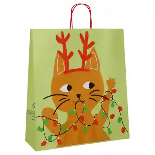 Bolsa de Regalo Navideña Gato Casaideas