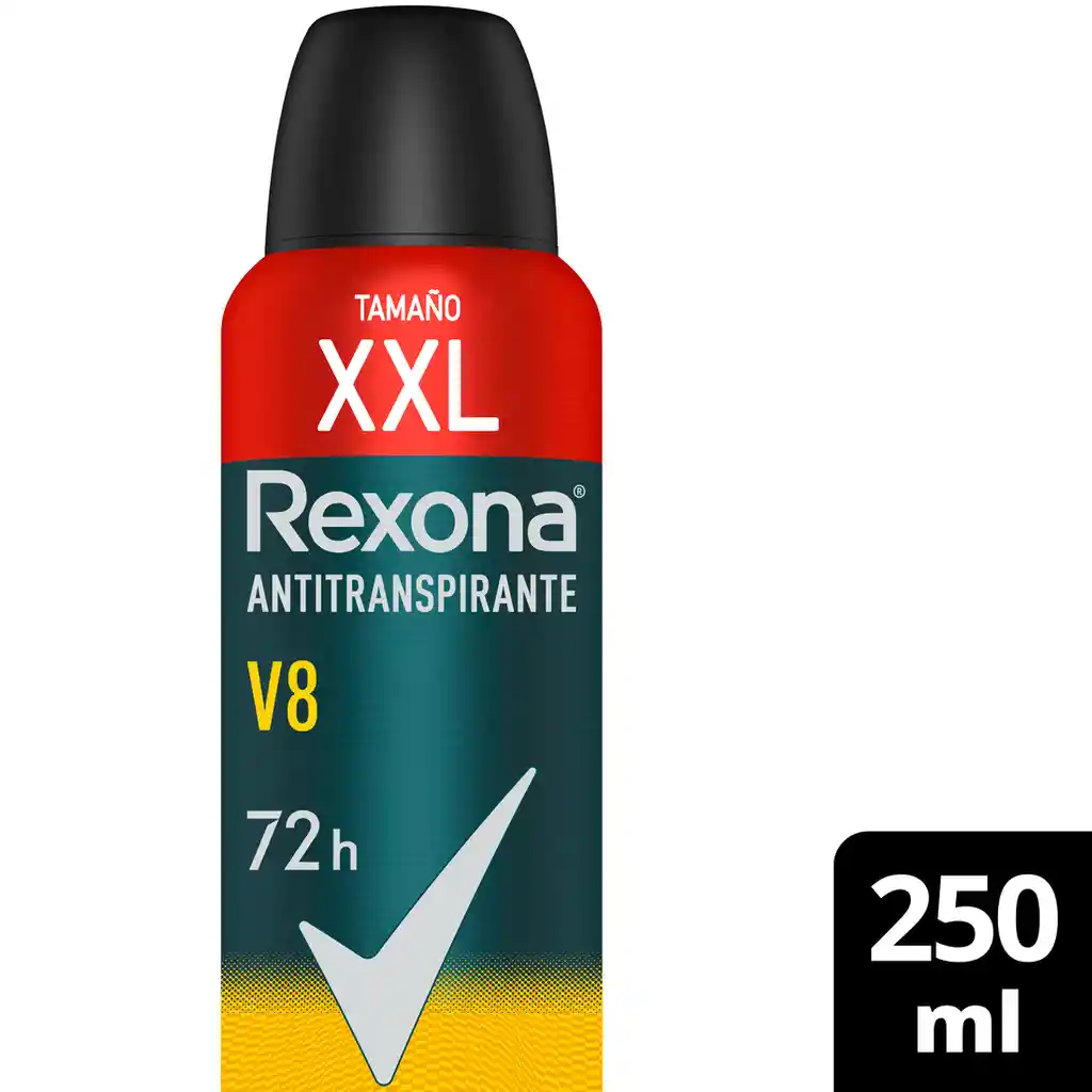 Desodorante Rexona v8 Extra Grande x 250 ml 