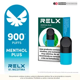 Relx Cápsula de Vapeador Pod Pro 1 Menthol Plus 5%