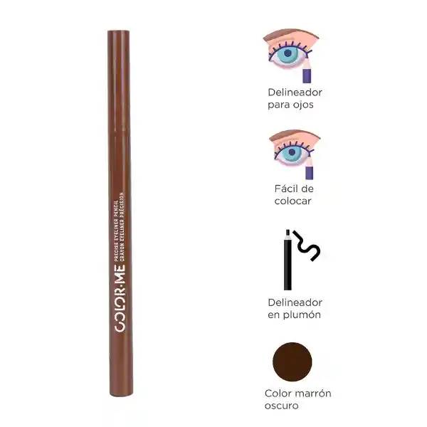 Lápiz Delineador de Ojos Marrón Oscuro 02 Miniso