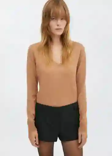 Jersey Serranov Camel Talla M Mujer Mango