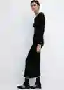 Vestido Shadowin Negro Talla XL Mujer Mango