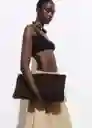 Bolso M Bryan Chocolate Talla 99 Mujer Mango