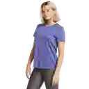 Under Armour Camiseta Tech Ssc- Twist Morado Para Mujer Talla LG