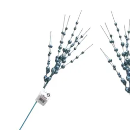 Rodeo Adorno Maranelo Navideño Azul Claro Plástico 80 cm