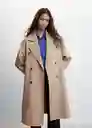 Abrigo Picarol Topo Talla L Mujer Mango