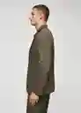 Blazer Americana Jon Khaki Talla 52 Hombre Mango