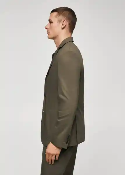 Blazer Americana Jon Khaki Talla 52 Hombre Mango