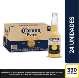 Corona Pack Cerveza Botella 330 mL x 24 Und