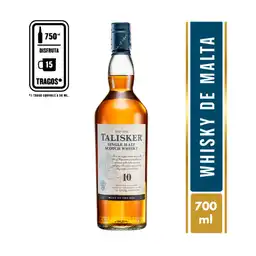 Talisker Whisky Single Malt Scotch 10 Años 