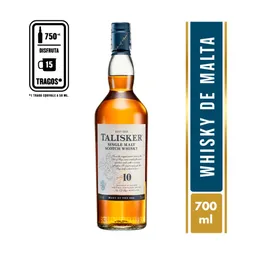 Talisker Whisky Single Malt Scotch 10 Años 
