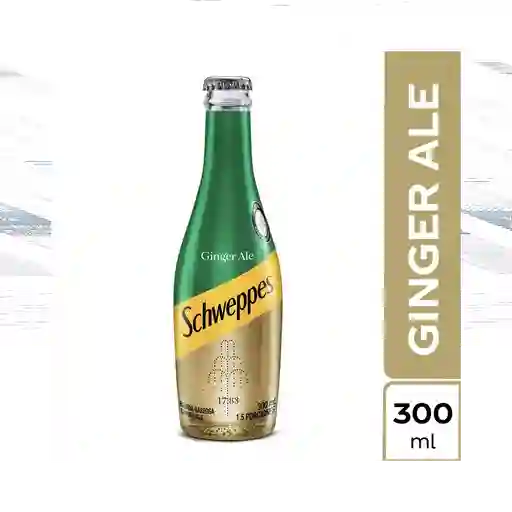 Gaseosa ginger ale schweppes