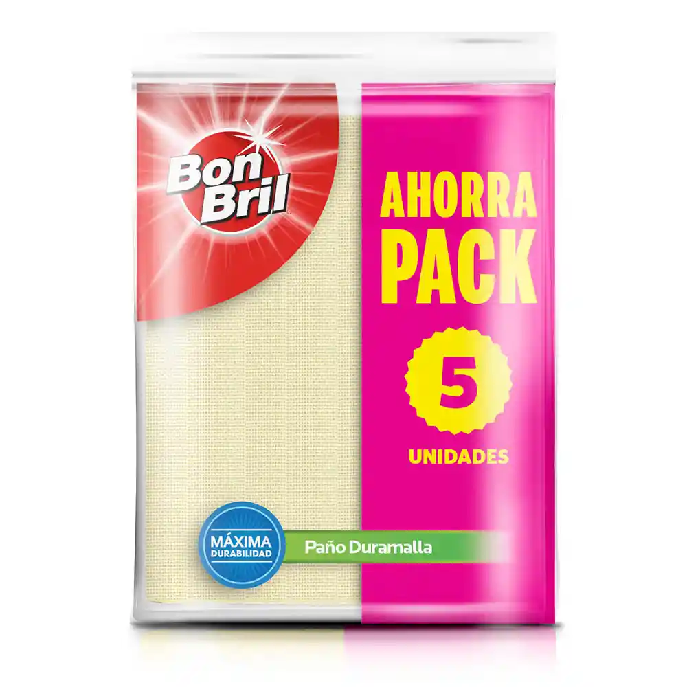 Paño Duramalla Bon Bril Ahorrapack 5 un 