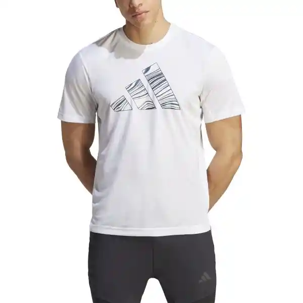 Adidas Camiseta Hiit Gf Slo Tee Para Hombre Blanco Talla L