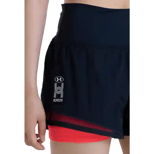 Under Armour Pantaloneta Anywhere de Mujer Negro Talla SM
