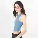 Camiseta Cuello Redondo Manga Sisa Azul Talla S 702850