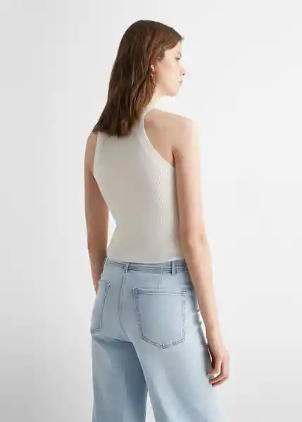 Top Halter Offwhite Talla 18 Niñas Mango